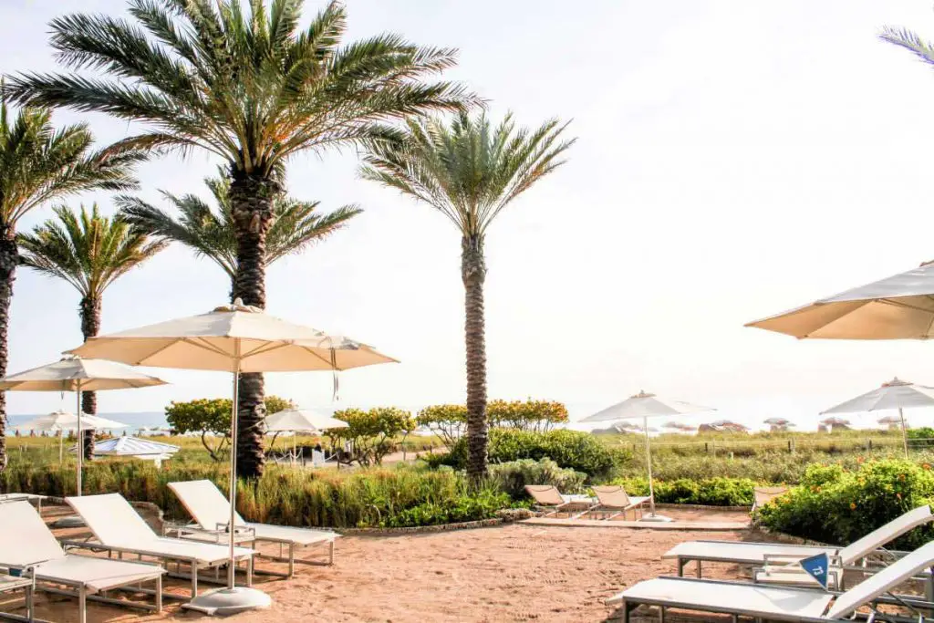 Lounge chairs at Grand Beach Hotel Surfside