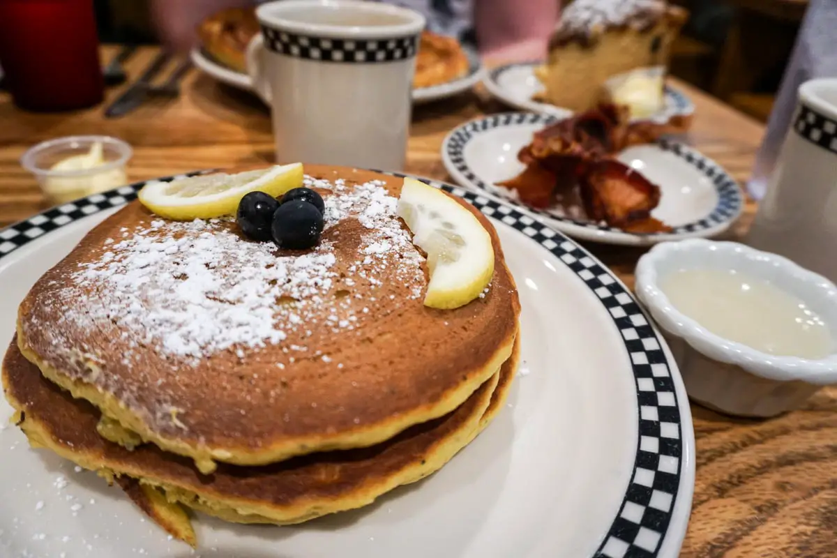 Village Deli Lemon Blueberry Pancakes