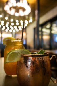 Craft bourbon cocktails at SmokeWorks in Bloomington, Indiana