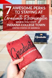 When visiting Indiana University or downtown Bloomington, the boutique Graduate Bloomington hotel offers travelers seven awesome perks!
