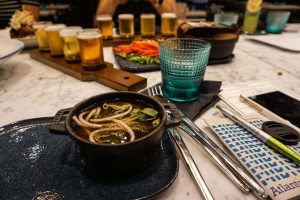 Dinner at Local Motives, the flagship restaurant at the W Atlanta Downtown hotel