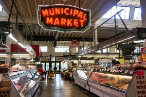 The Municipal Market, otherwise known as the Sweet Auburn Curb Market, in Atlanta, Georgia, USA