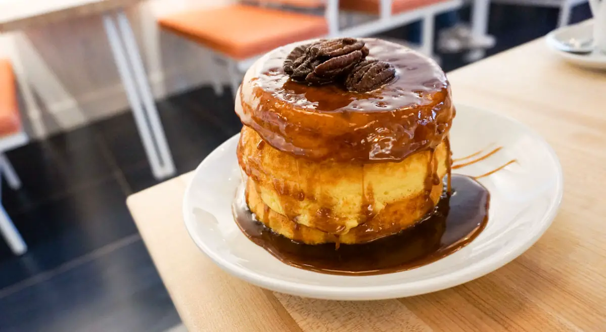 Pancake Social Pecan Stack at Ponce City Market in Atlanta, Georgia, USA