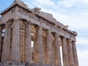 The Parthenon in Athens, Greece