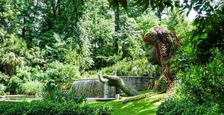 Earth Goddess exhibit at Atlanta Botanical Garden
