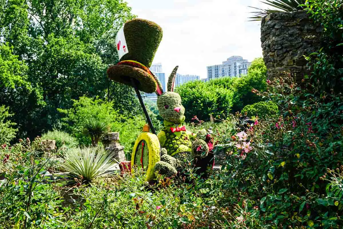 White Rabbit Living Sculpture at Atlanta Botanical Garden