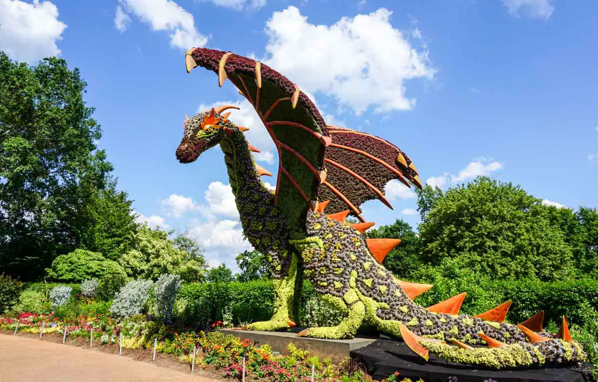 Dragon Living Sculpture at Atlanta Botanical Garden