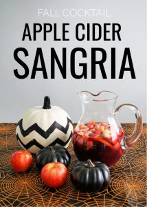 Fall Cocktail: Apple Cider Sangria