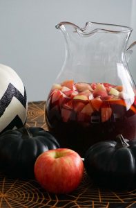 Michigan apple cider sangria