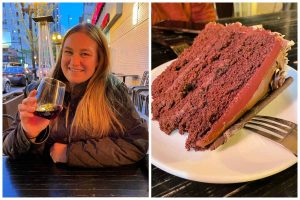 Wine and dessert at Eduardo's Enoteca in Chicago