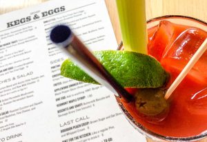 Bloody Mary brunch cocktail at DryHop Brewers in Chicago, Illinois, USA