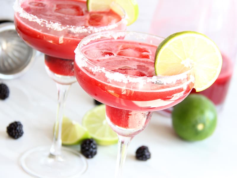 Blackberry margaritas