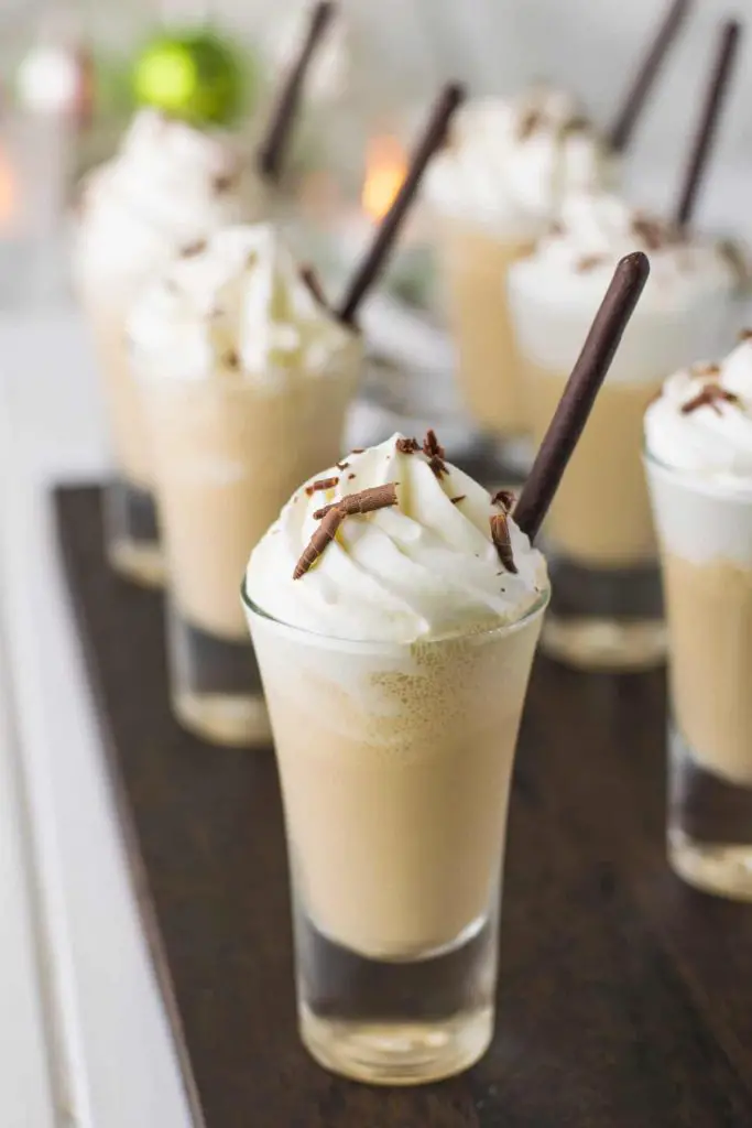 Irish Coffee milkshake shooters