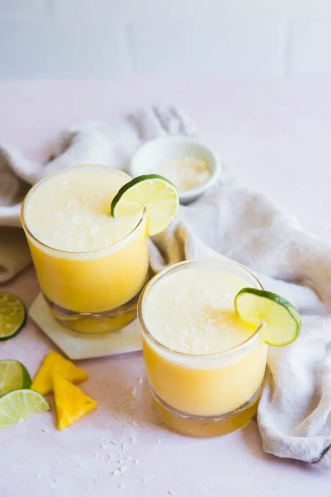 Coconut pineapple margaritas