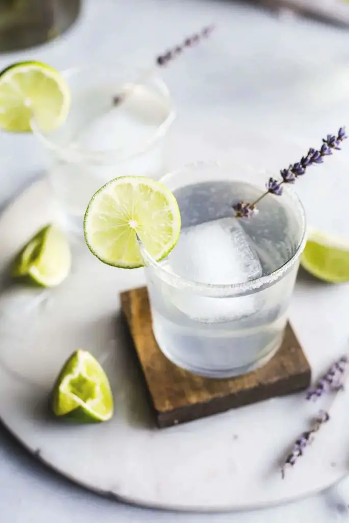 Lavender flavored margarita