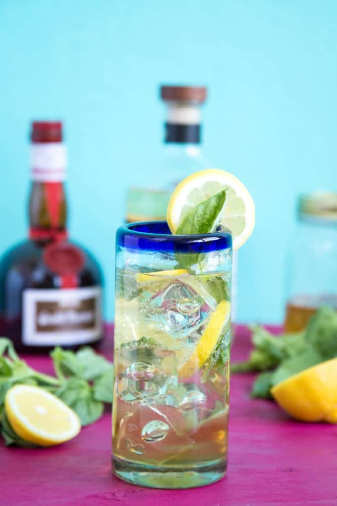 Lemon basil margarita