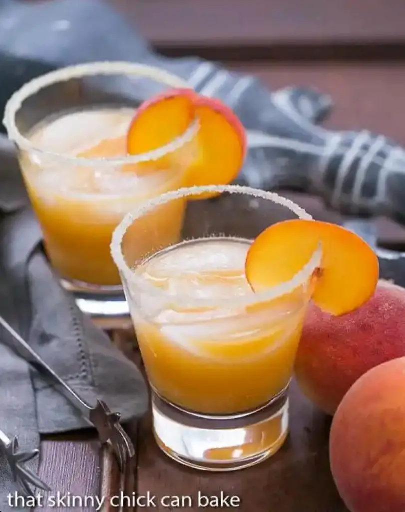 Peach margaritas