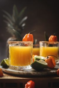 Spicy Pineapple Habanero Margaritas