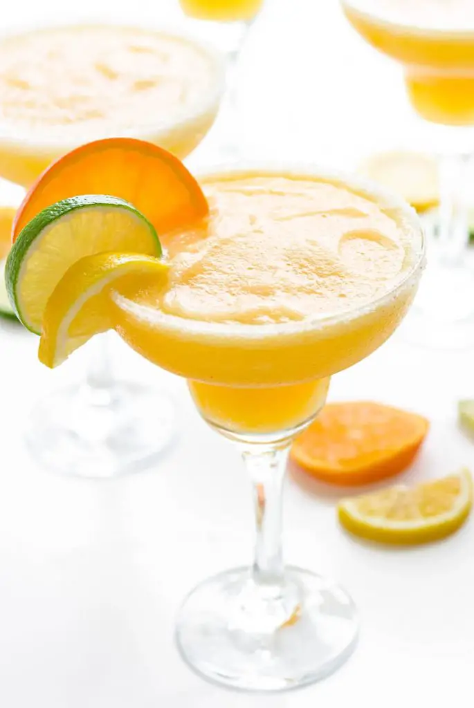 Triple citrus frozen margarita