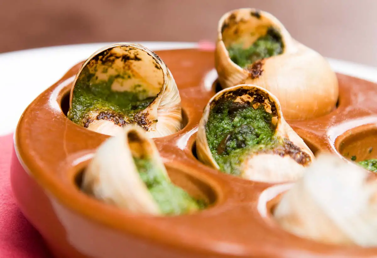 Escargot (traditional French snails with herb butter)
