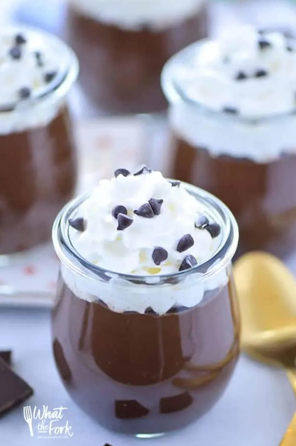 Baileys chocolate pudding in individual serving cups