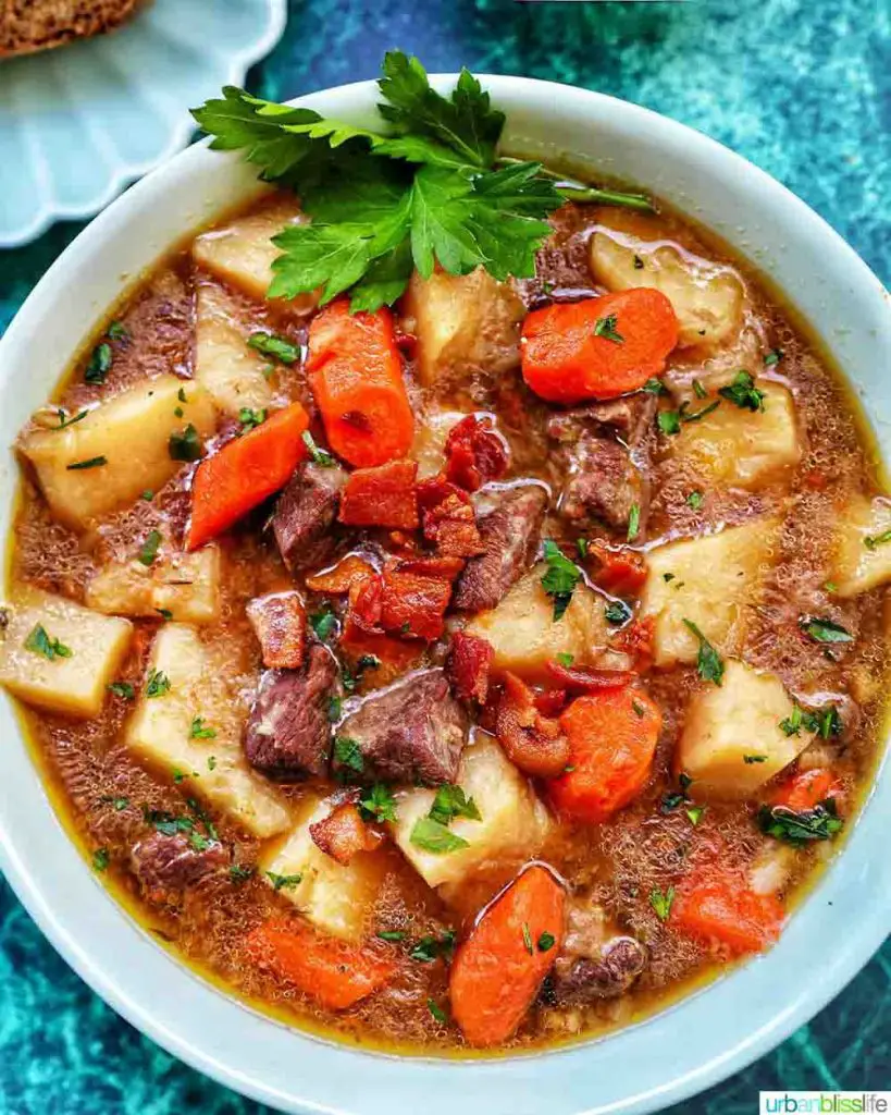 Bowl of Irish lamb stew