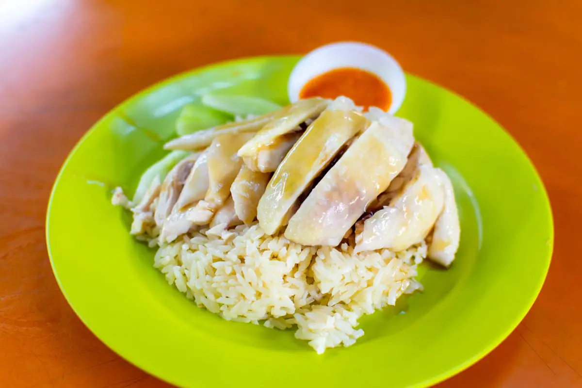 Singapore style Hainanese Chicken Rice