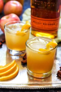 Bourbon apple cider cocktails