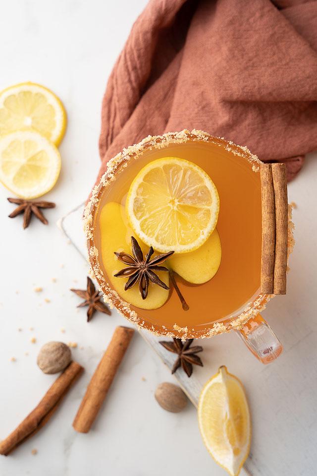 Toffee Apple Cider Fireball Hot Toddy