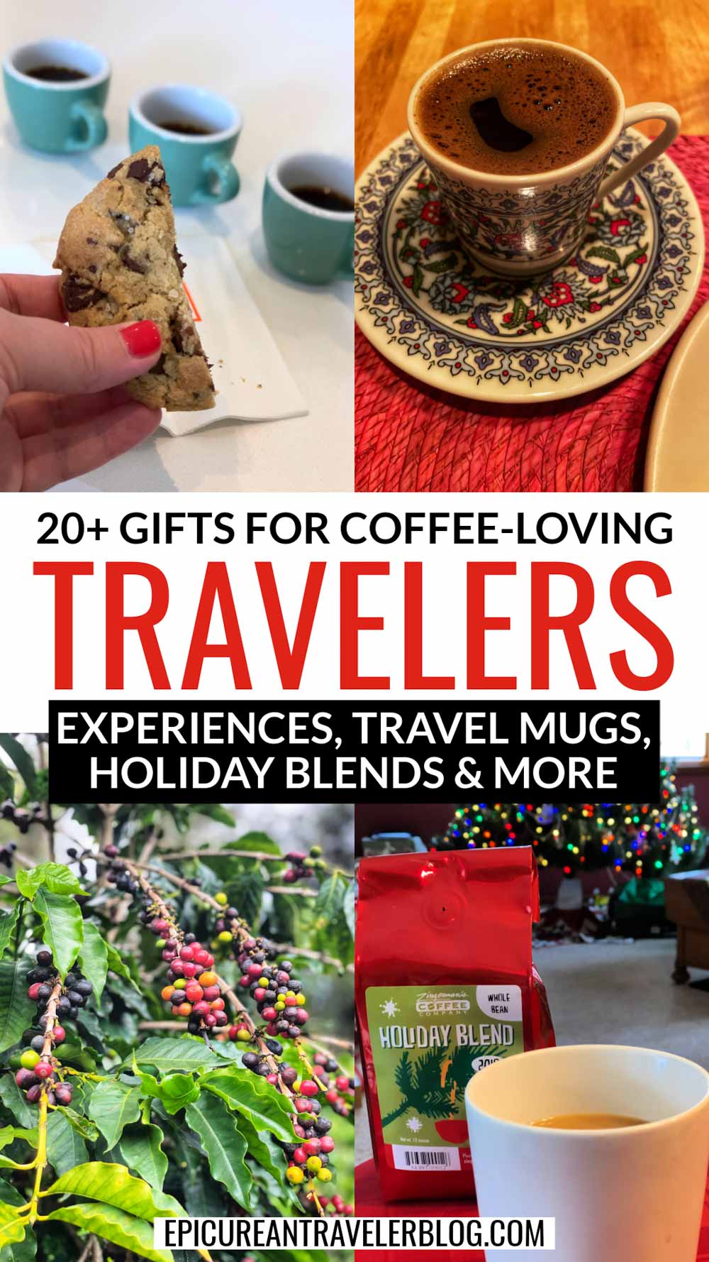 20+ gifts for coffee-loving travelers including experiences, travel mugs, holiday blends, and more!