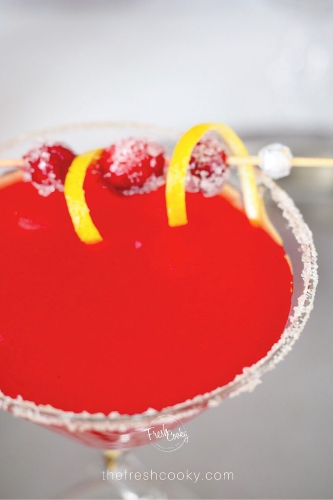Cranberry Lemon Drop Martini