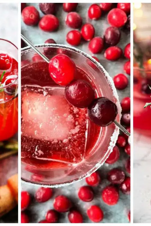 Festive cranberry cocktails for the holidays