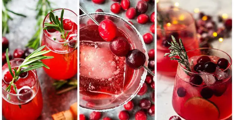 Festive cranberry cocktails for the holidays