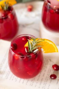 Cranberry Orange Gin Cocktail