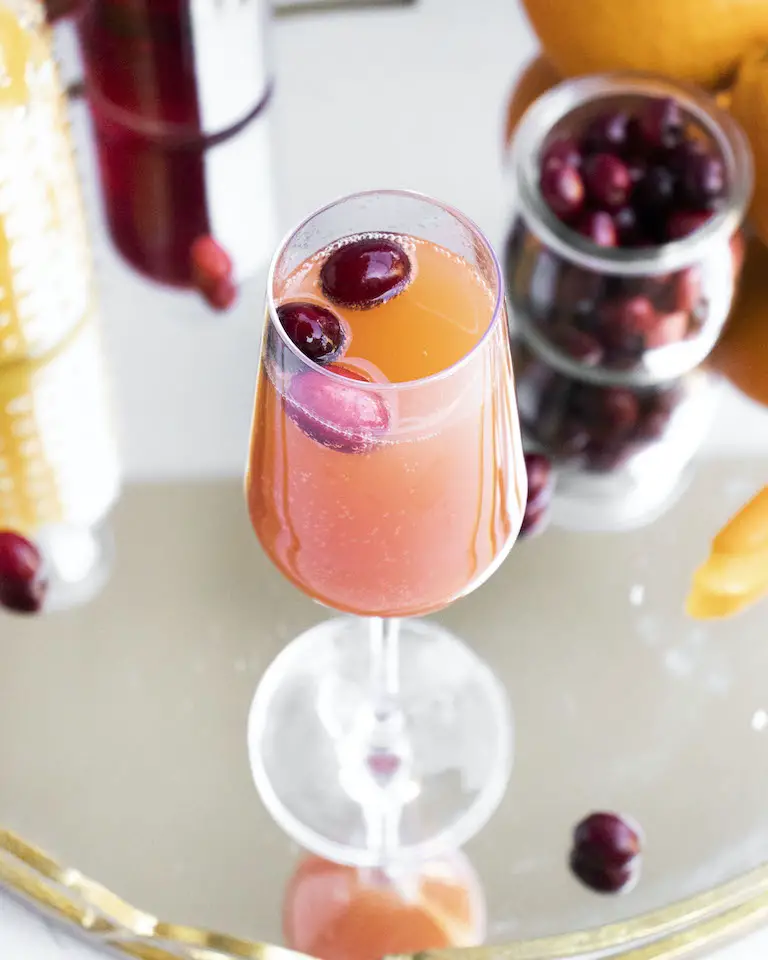 Cranberry mimosa