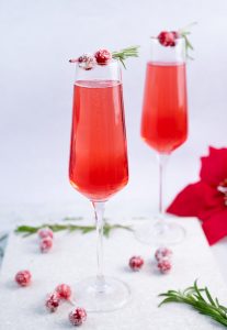 Cranberry Poinsettia Drink