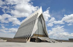 Cadet Chapel at the United States Air Force Academy near Colorado Springs, Colorado, USA, is the most-visited man-made attraction in Colorado.