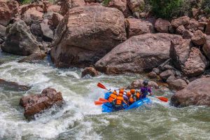 White-water rafting on the Arkansas River in the Royal Gorge near Cañon City, Colorado, USA