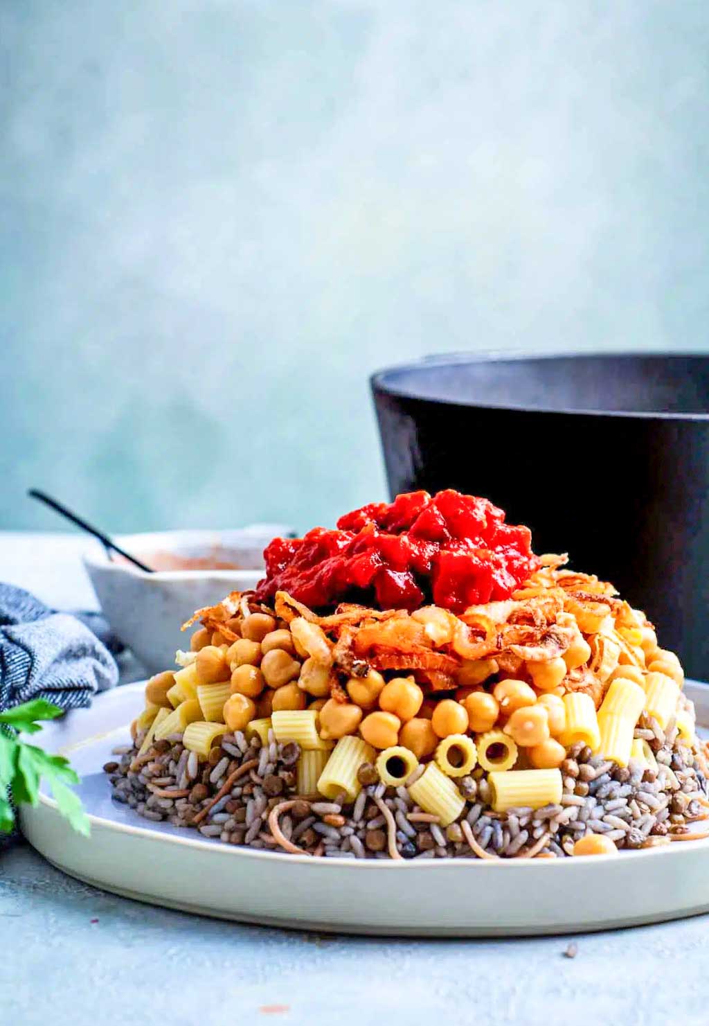 Egyptian koshari (koshary)