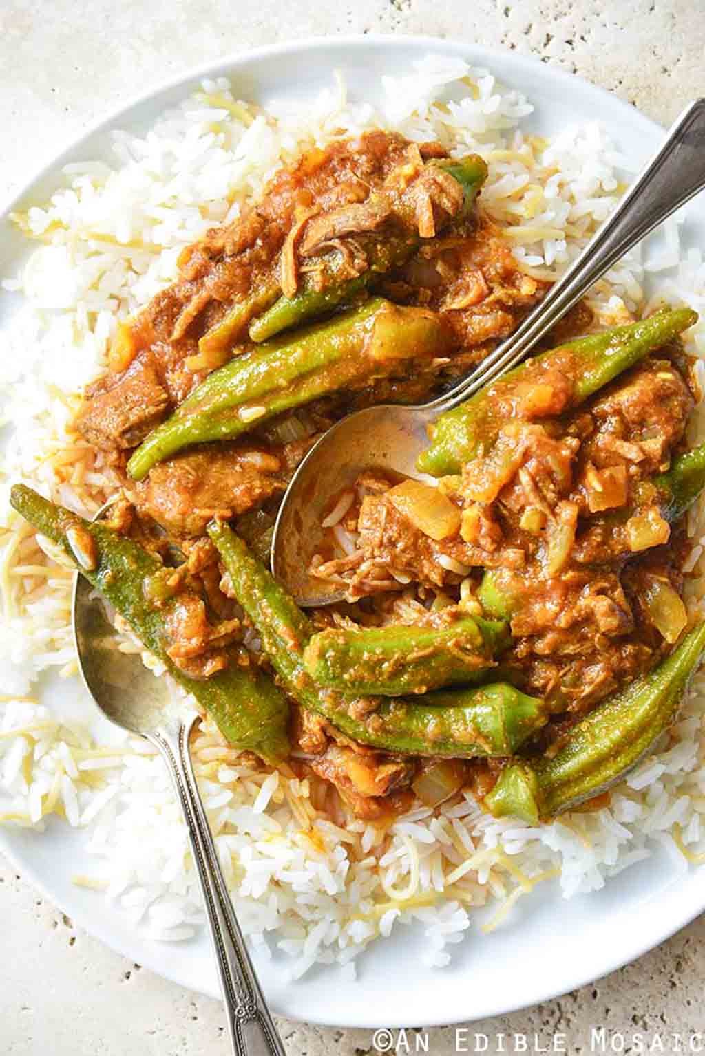 Persian okra stew