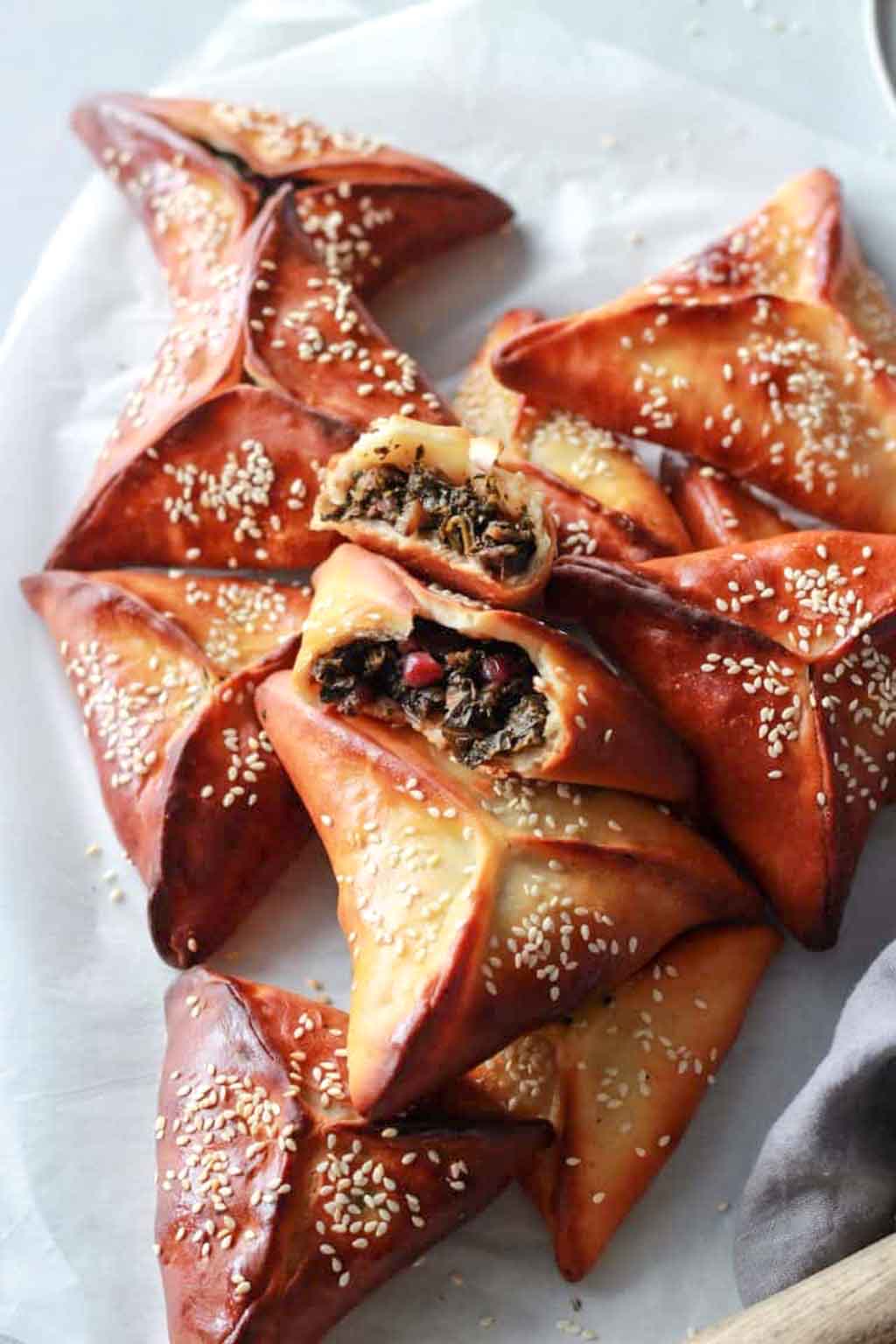 Fatayer bi Sabanekh (Middle Eastern spinach hand pies)