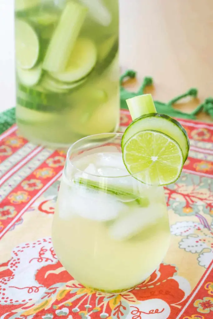 Cucumber gimlet white sangria