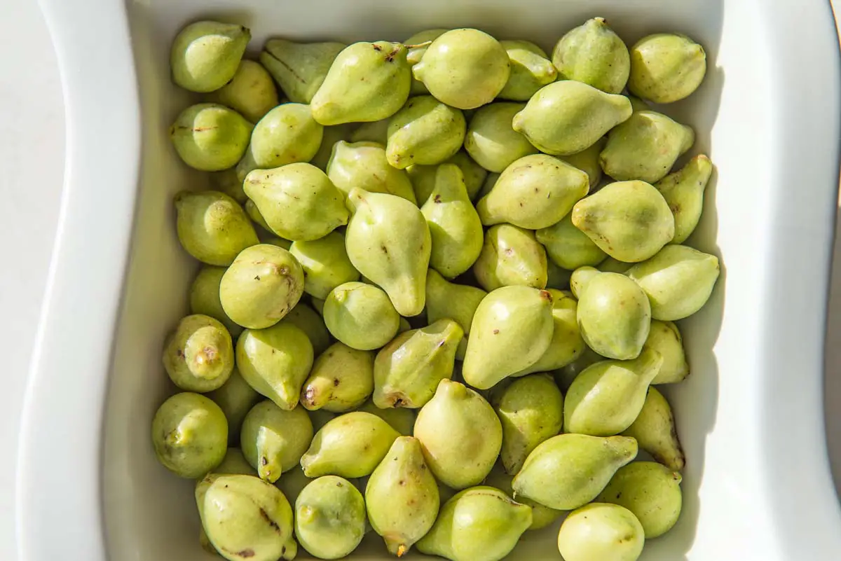 Australian Kakadu plums in a white bowl