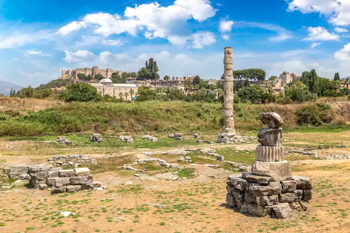 Temple of Artemis ruins near Ephesus in Selçuk, Turkey