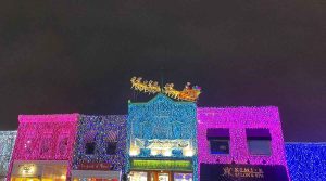 Big bright light show in Rochester, Michigan