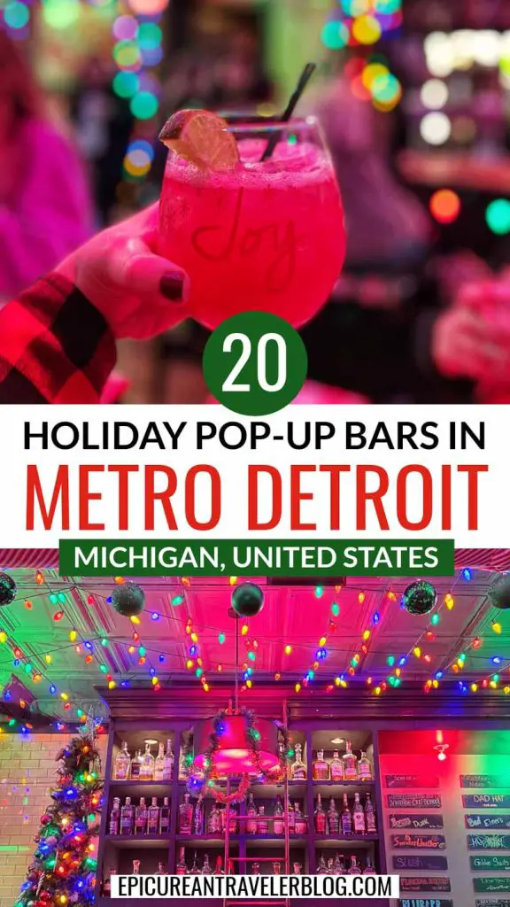 20 holiday pop-up bars in Metro Detroit, Michigan, USA