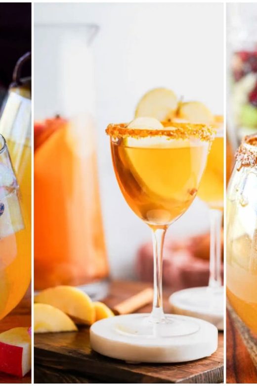 Three fall sangrias