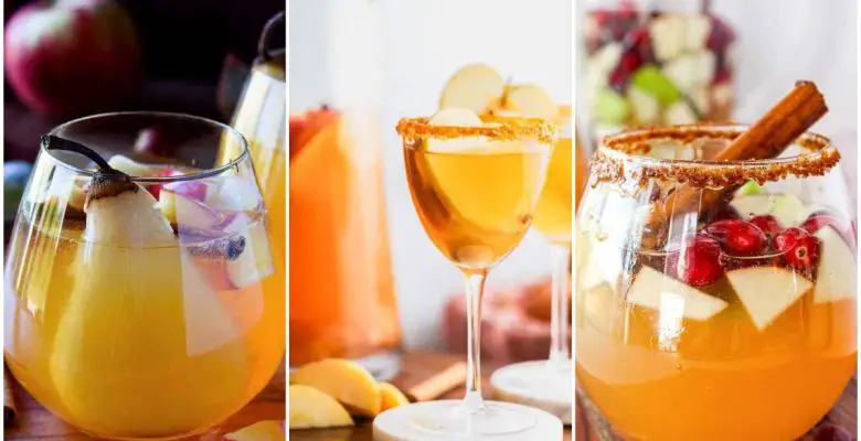 Three fall sangrias