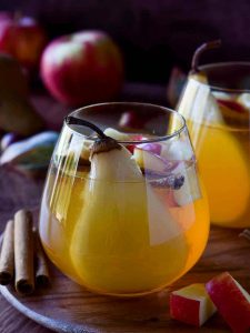 Spiced apple pear sangria