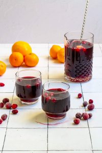 Cranberry orange sangria